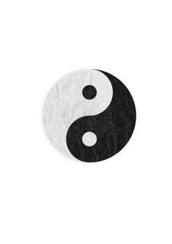 Yin-Yang symbol, create from paper craft.