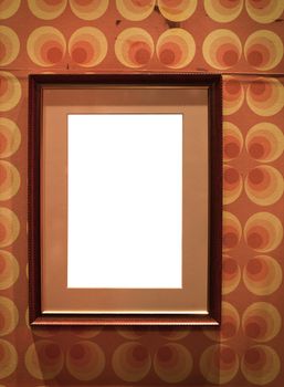 retro background with decorative frame