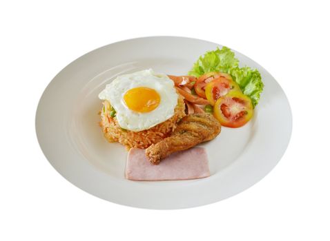 American style breakfast set, fried rice 