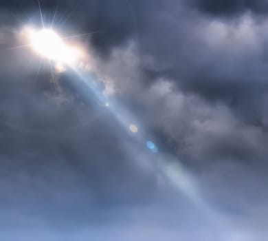 the sun's rays