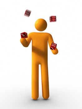 Juggling with Dice