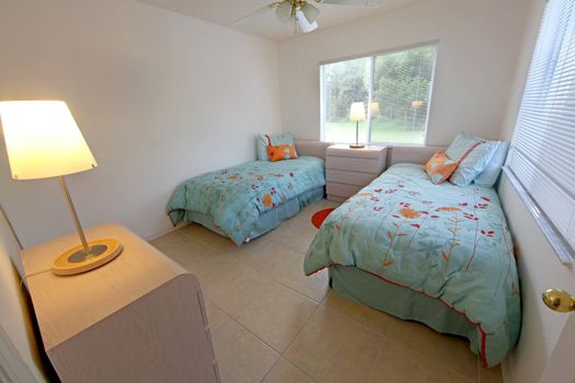 A Twin Bedroom, Interior shot of a home