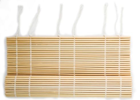 a small bamboo rug for cooking sushi