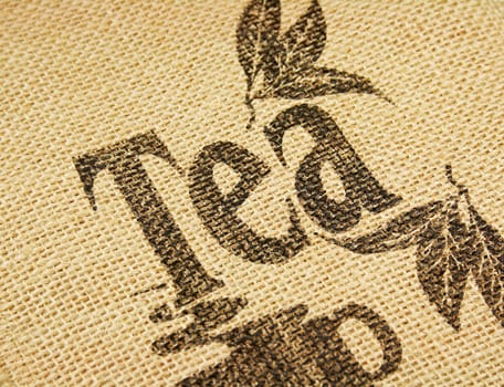 Printed tea design on webbing material