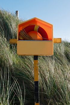 a lifebuoy on the coast of kerry Ireland