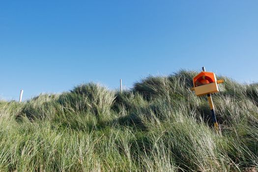 a lifebuoy on the coast of kerry Ireland