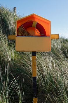 a lifebuoy on the coast of kerry Ireland