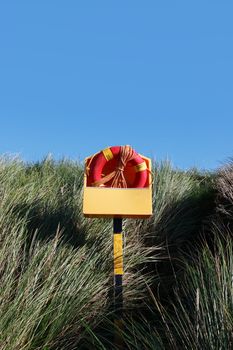 a lifebuoy on the coast of kerry Ireland