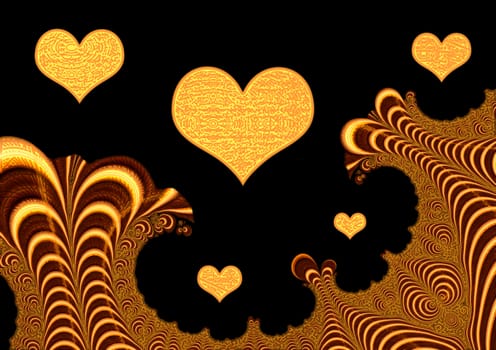 great creative abstract colored bright rich textured symbolic image of the pattern of Love.