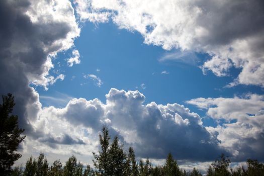 The sky before the storm. The clouds are gathering