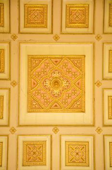 Pattern of the church ceiling.