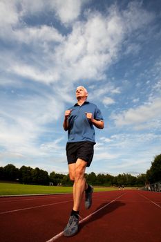 runner on the race tracks