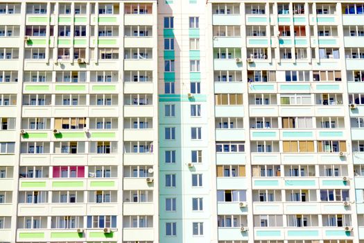 a new multi-storey residential building in the background