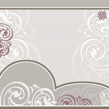 illustrated elegant lacy background with soft ornaments