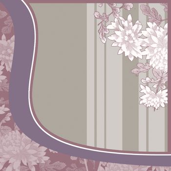 retro style illustrated vintage background in pastel colors