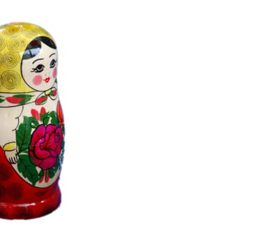 A close up photograph of a traditional Russian doll