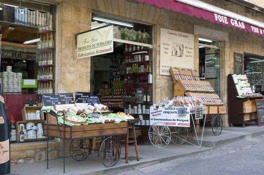 French shop of specialities of P�rigord