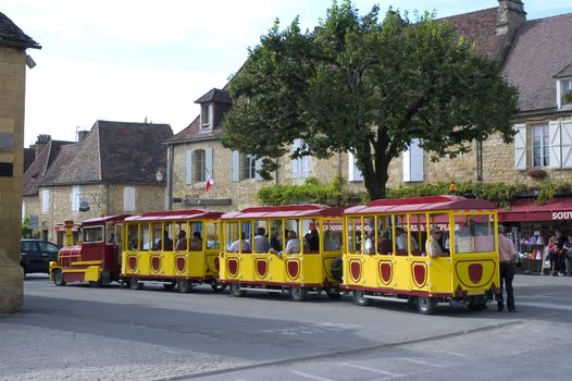 Small tourist train of Dome