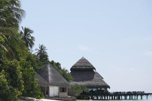 terrace houses on the sea beach