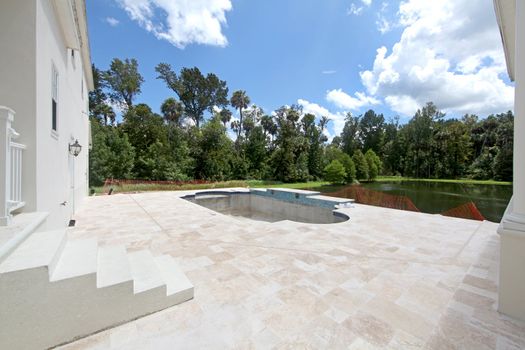 A Swimming Pool under construction in Florida