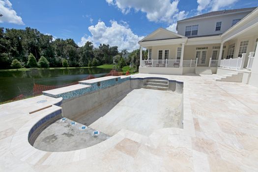 A Swimming Pool under construction in Florida