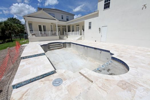 A Swimming Pool under construction in Florida