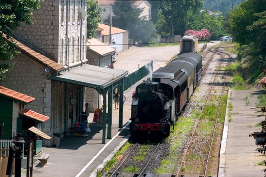 little tourist steam train from Anduze