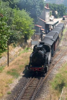 little tourist steam train from Anduze