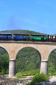 little tourist steam train from Anduze