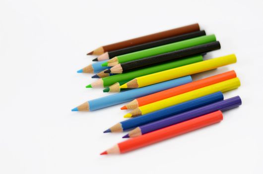 color pencils with different color