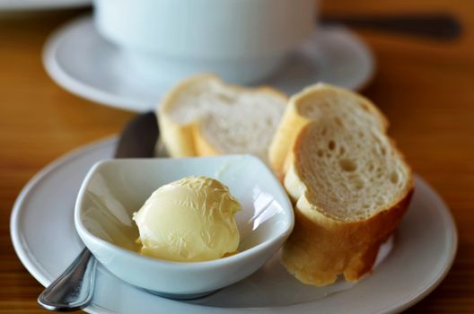 a delicious cheese and slice of bread  