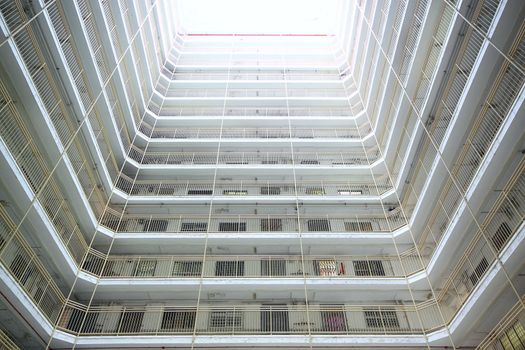 public housing apartment block in hongkong