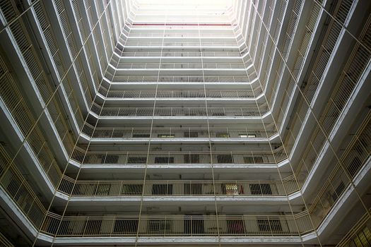 public housing apartment block in hongkong