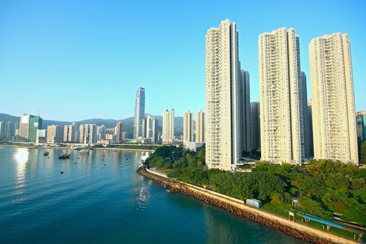 skylines of urban area at daytime