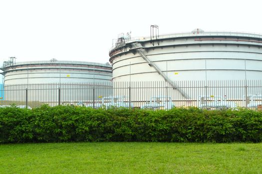 gas tanks in the industrial estate, suspension energy for transportation and household use 