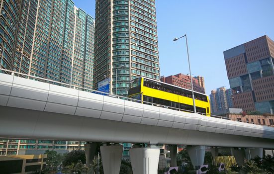traffic highway in urban area