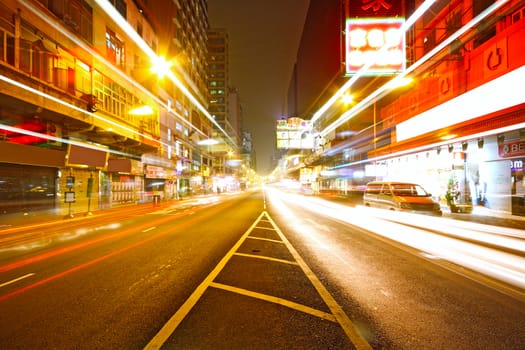 Modern urban landscape at night 