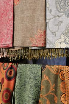 A selection of handwoven textiles.