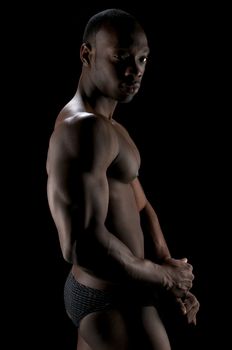 African American male looking at camera
