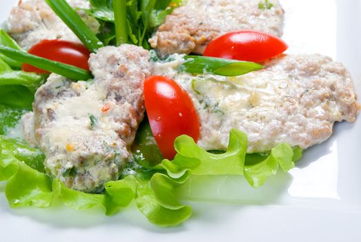 Italian kitchen.meat with vegetable