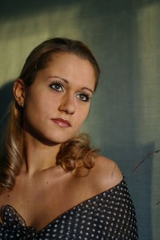 	Portrait of the young blonde
