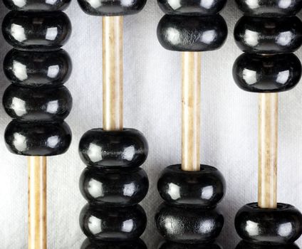 Close up on a old wooden Abacus