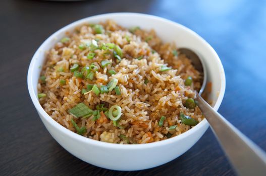 A bowl of delicious oriental fried rice