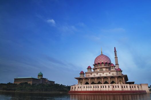 Putra Mosque is the principal mosque of Putrajaya, Malaysia.