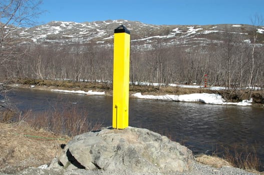 The Norwegian - Russian border at Grense Jakobselv