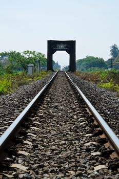Rail parallel to the north of Thailand