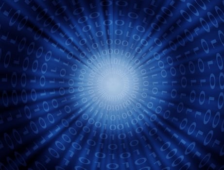 Abstract binary code concept background 
