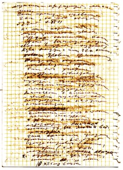 page of the old paper with text