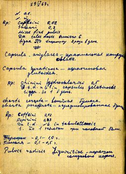 text in old copy-book