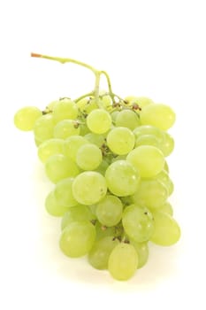 fresh and fruity, bright grapes on white background